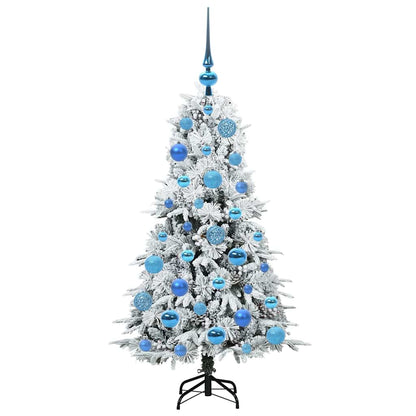 vidaXL Artificial Hinged Christmas Tree White 120 cm PE and PVC - 51386