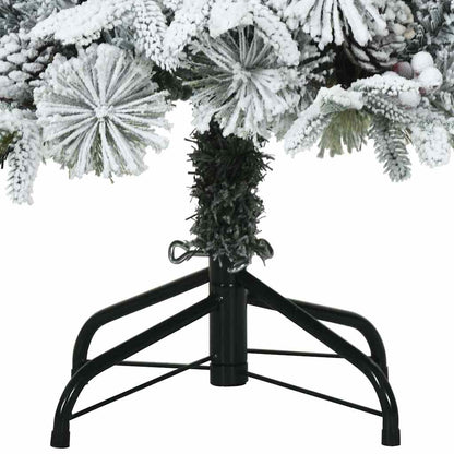 vidaXL Artificial Hinged Christmas Tree White 120 cm PE and PVC - 51387