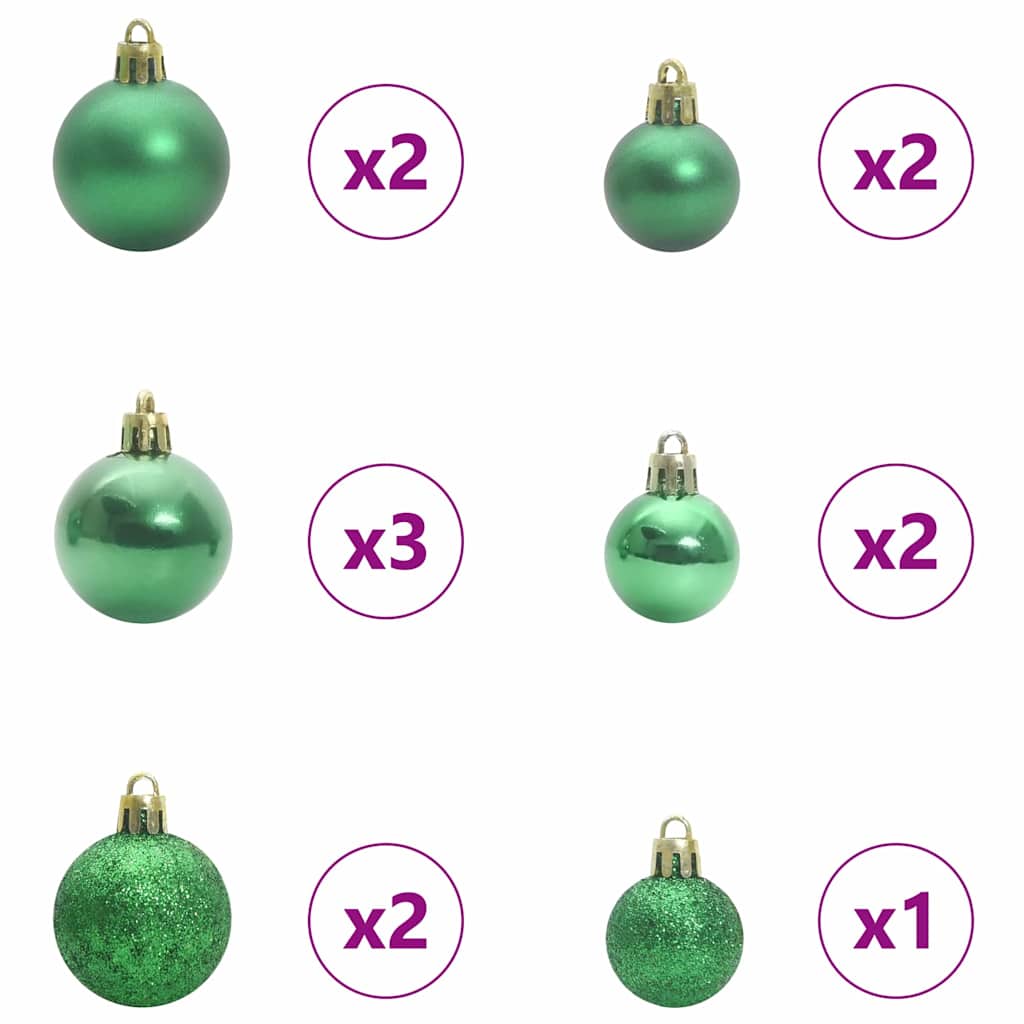 vidaXL Artificial Hinged Christmas Tree White 150 cm PE and PVC - 51439