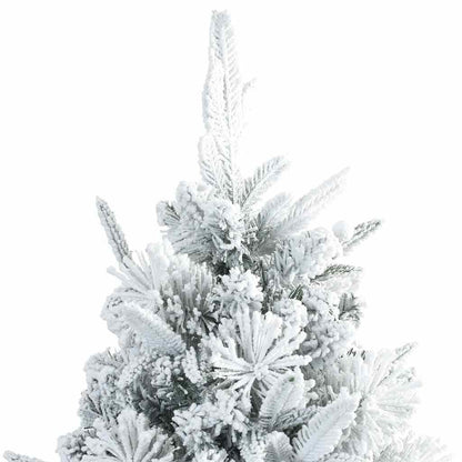 vidaXL Artificial Hinged Christmas Tree White 180 cm PE and PVC - 51455