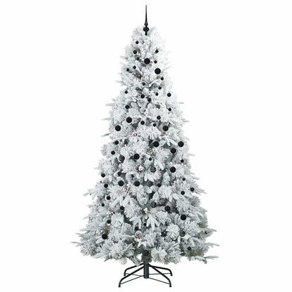 vidaXL Artificial Hinged Christmas Tree White 240 cm PE and PVC - 51553