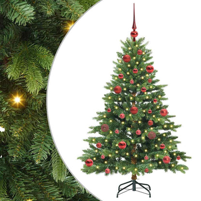 vidaXL Artificial Christmas Tree with 150 LEDs Green 150 cm PE and PVC - 51579