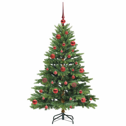 vidaXL Artificial Christmas Tree with 150 LEDs Green 150 cm PE and PVC - 51579