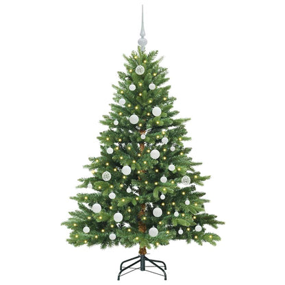 vidaXL Artificial Christmas Tree with 150 LEDs Green 150 cm PE and PVC - 51594