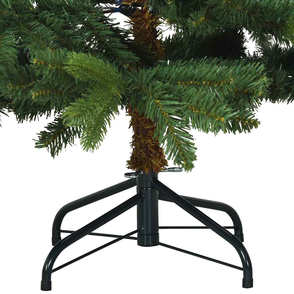 vidaXL Artificial Christmas Tree with 150 LEDs Green 150 cm PE and PVC - 51595