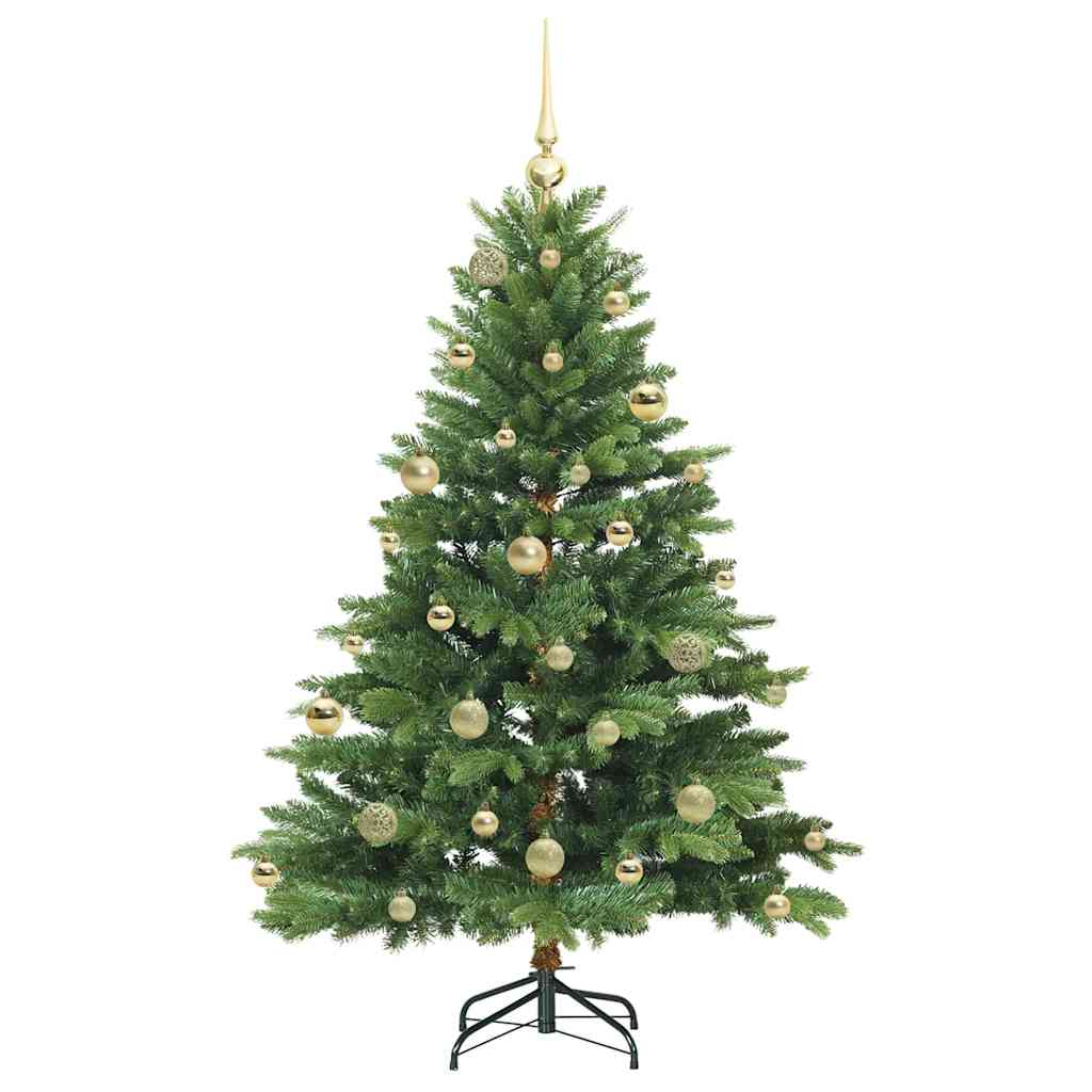vidaXL Artificial Christmas Tree with 150 LEDs Green 150 cm PE and PVC - 51595