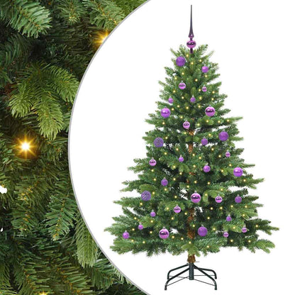 vidaXL Artificial Christmas Tree with 150 LEDs Green 150 cm PE and PVC - 51601