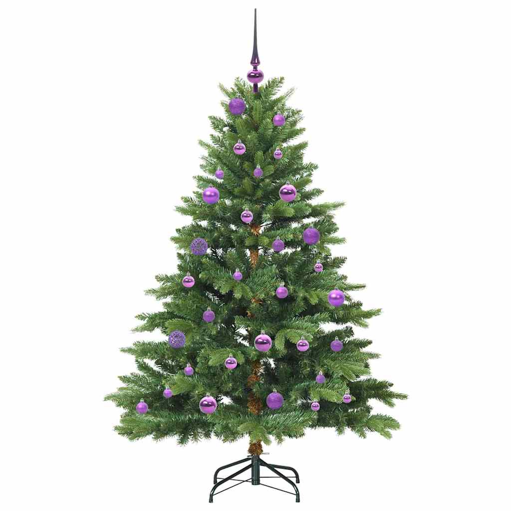 vidaXL Artificial Christmas Tree with 150 LEDs Green 150 cm PE and PVC - 51601