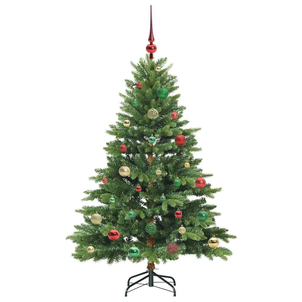 vidaXL Artificial Christmas Tree with 150 LEDs Green 150 cm PE and PVC - 51625