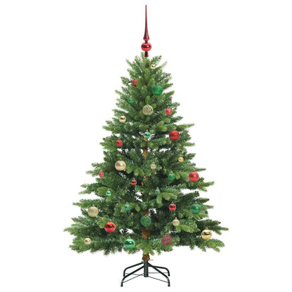 vidaXL Artificial Christmas Tree with 150 LEDs Green 150 cm PE and PVC - 51625