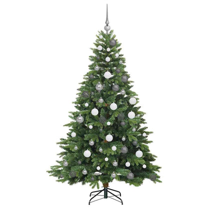 vidaXL Artificial Christmas Tree with 300 LEDs Green 180 cm PE and PVC - 51648