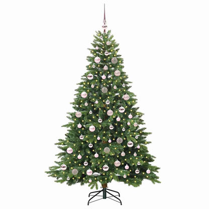 vidaXL Artificial Christmas Tree with 300 LEDs Green 180 cm PE and PVC - 51651