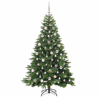 vidaXL Artificial Christmas Tree with 300 LEDs Green 180 cm PE and PVC - 51651