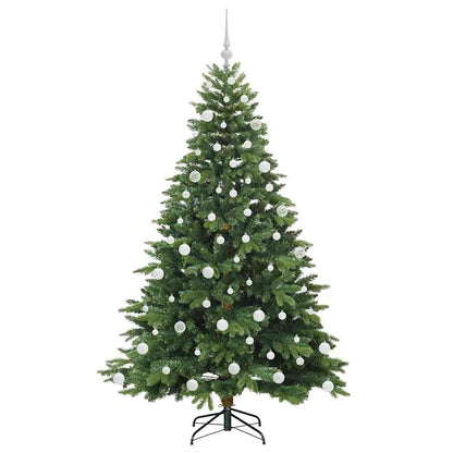 vidaXL Artificial Christmas Tree with 300 LEDs Green 180 cm PE and PVC - 51656