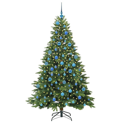 vidaXL Artificial Christmas Tree with 300 LEDs Green 180 cm PE and PVC - 51660