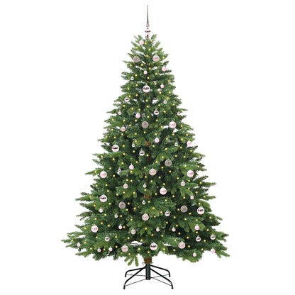 vidaXL Artificial Christmas Tree with 300 LEDs Green 210 cm PE and PVC - 51687