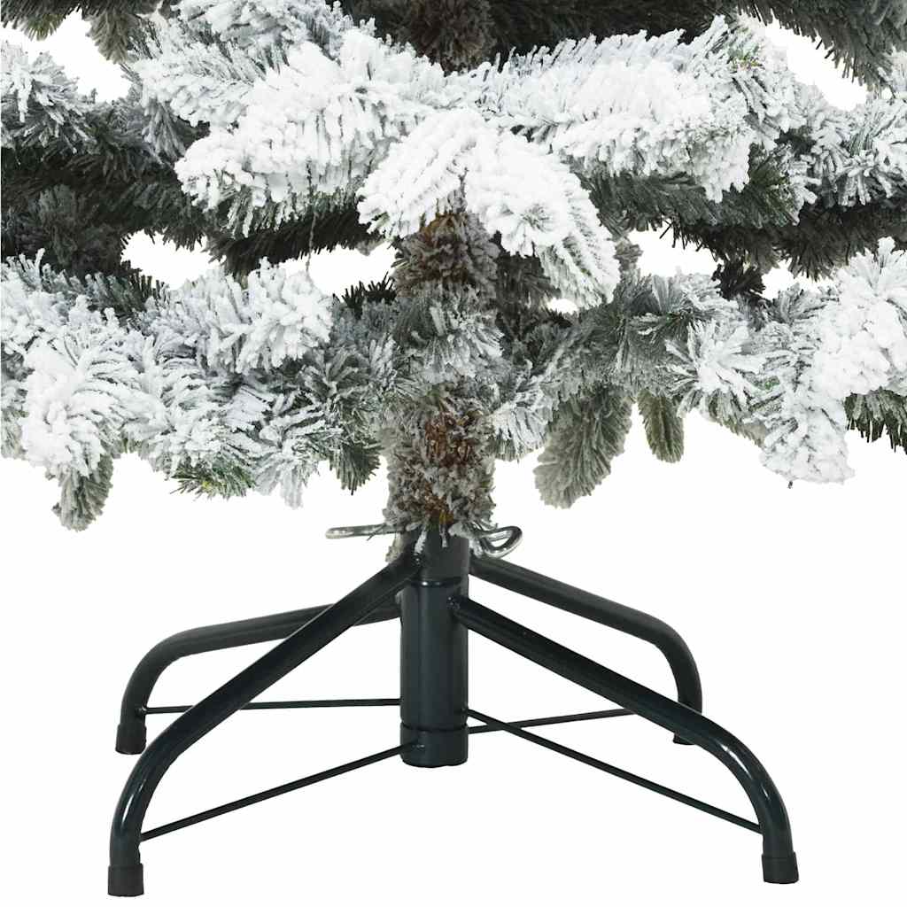 vidaXL Artificial Christmas Tree with 150 LEDs White 150 cm PE and PVC
