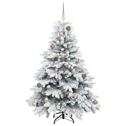 vidaXL Artificial Christmas Tree with 150 LEDs White 150 cm PE and PVC - 51699