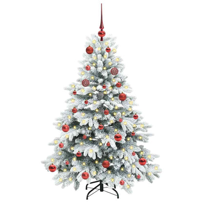 vidaXL Artificial Christmas Tree with 150 LEDs White 150 cm PE and PVC - 51702