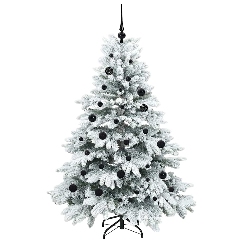 vidaXL Artificial Christmas Tree with 150 LEDs White 150 cm PE and PVC - 51704