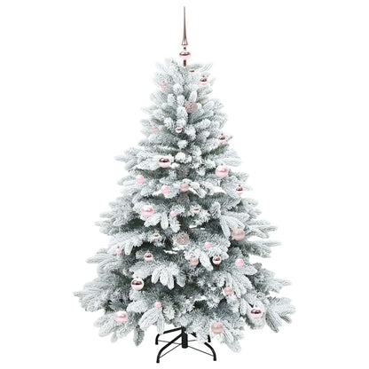 vidaXL Artificial Christmas Tree with 150 LEDs White 150 cm PE and PVC - 51711