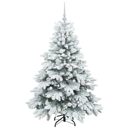 vidaXL Artificial Christmas Tree with 150 LEDs White 150 cm PE and PVC - 51712