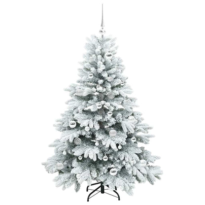 vidaXL Artificial Christmas Tree with 150 LEDs White 150 cm PE and PVC - 51722