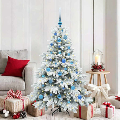 vidaXL Artificial Christmas Tree with 150 LEDs White 150 cm PE and PVC - 51734