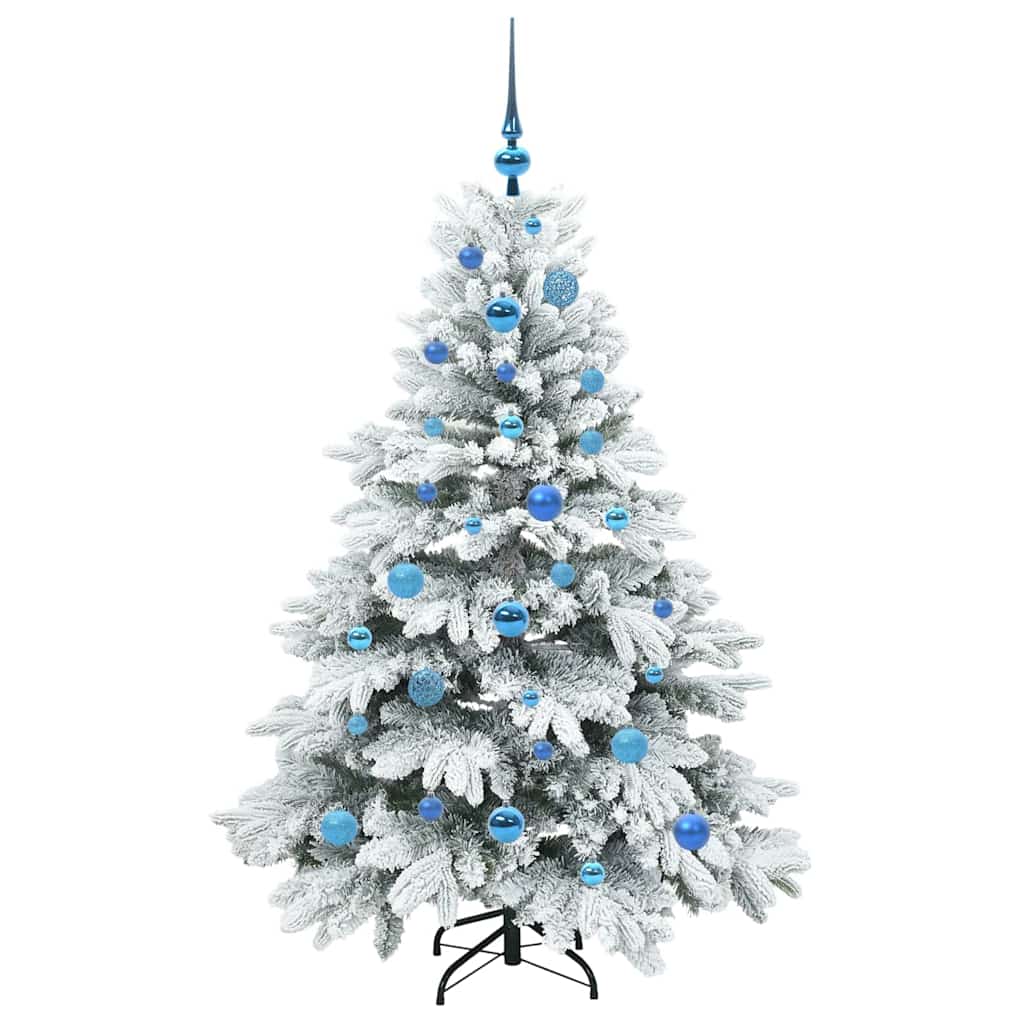 vidaXL Artificial Christmas Tree with 150 LEDs White 150 cm PE and PVC - 51734