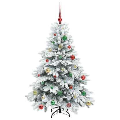 vidaXL Artificial Christmas Tree with 150 LEDs White 150 cm PE and PVC - 51741