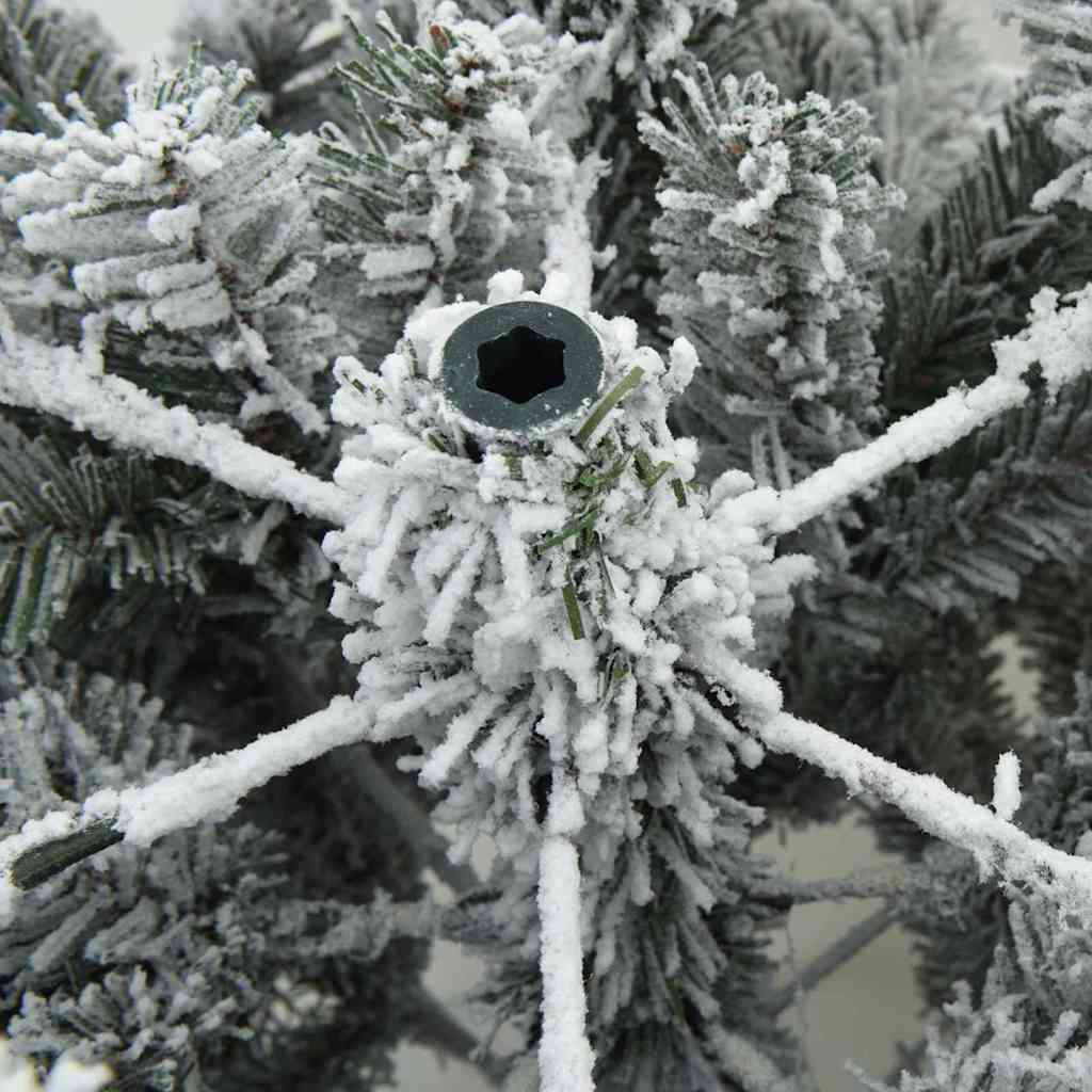 vidaXL Artificial Christmas Tree with 300 LEDs White 180 cm PE and PVC - 51756