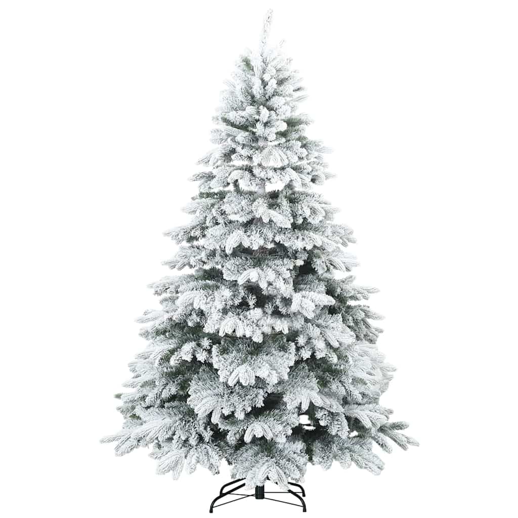 vidaXL Artificial Christmas Tree with 300 LEDs White 180 cm PE and PVC - 51769