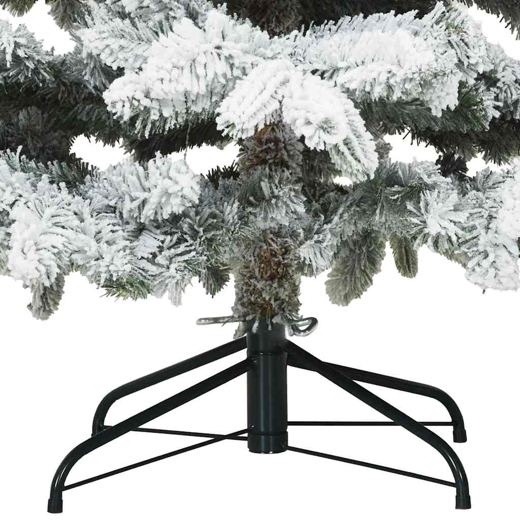 vidaXL Artificial Christmas Tree with 300 LEDs White 180 cm PE and PVC - 51773