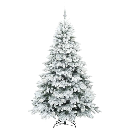 vidaXL Artificial Christmas Tree with 300 LEDs White 180 cm PE and PVC - 51778