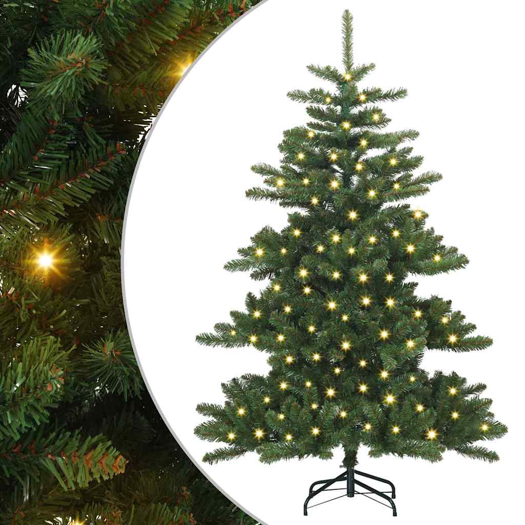 vidaXL Artificial Hinged Christmas Tree Green 150 cm PVC and Steel - 51785