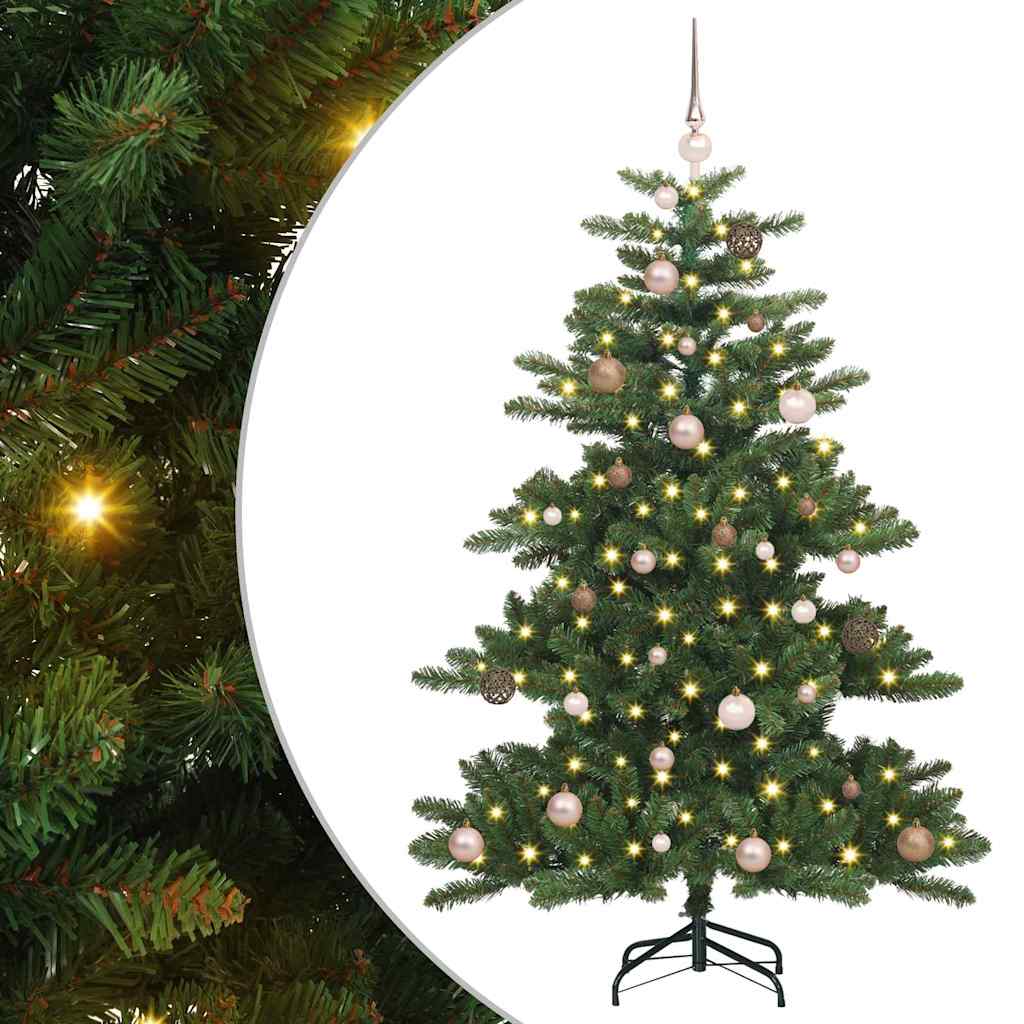 vidaXL Artificial Hinged Christmas Tree Green 150 cm PVC and Steel - 51786