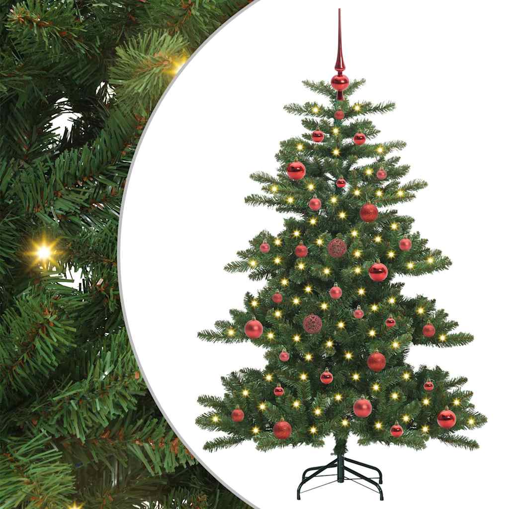 vidaXL Artificial Hinged Christmas Tree Green 150 cm PVC and Steel - 51787