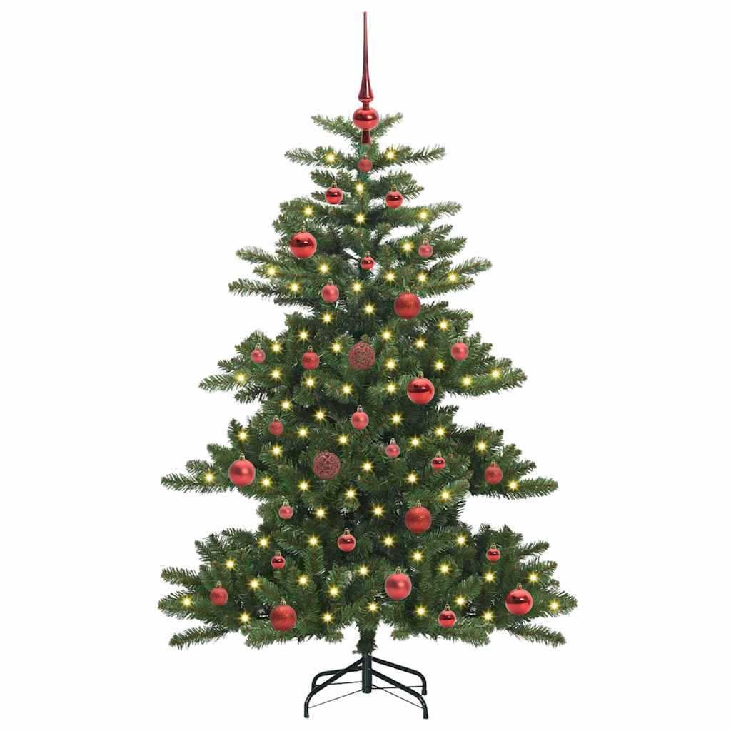 vidaXL Artificial Hinged Christmas Tree Green 150 cm PVC and Steel - 51787