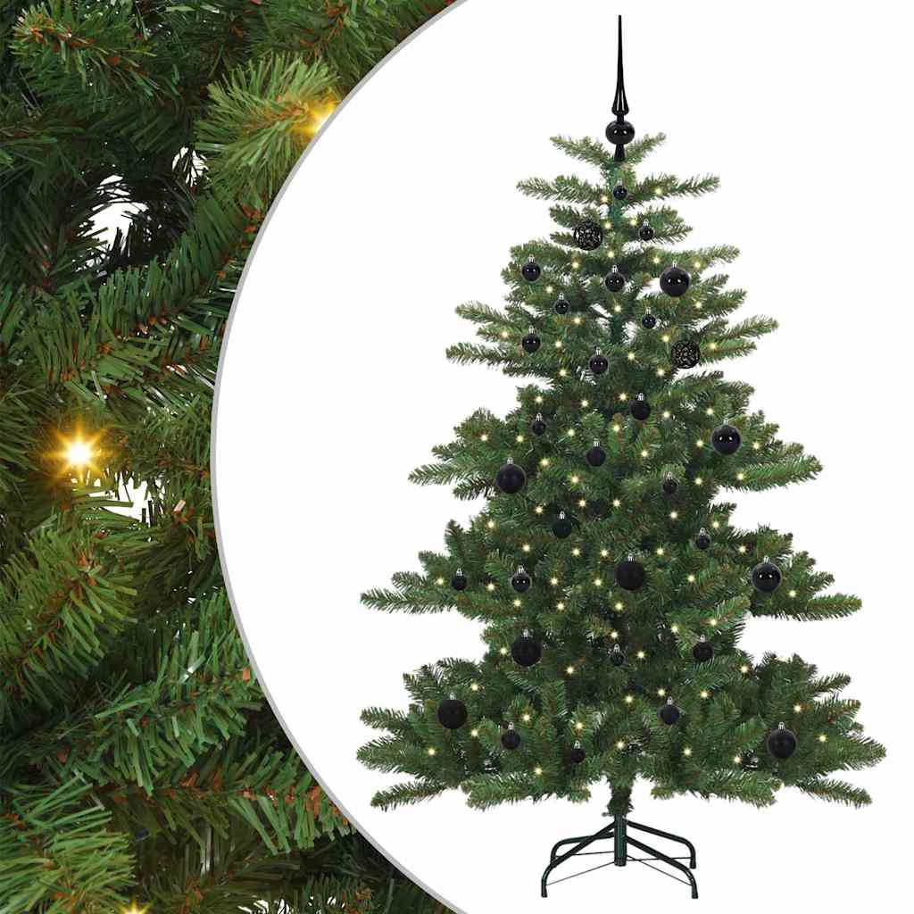 vidaXL Artificial Hinged Christmas Tree Green 150 cm PVC and Steel - 51788