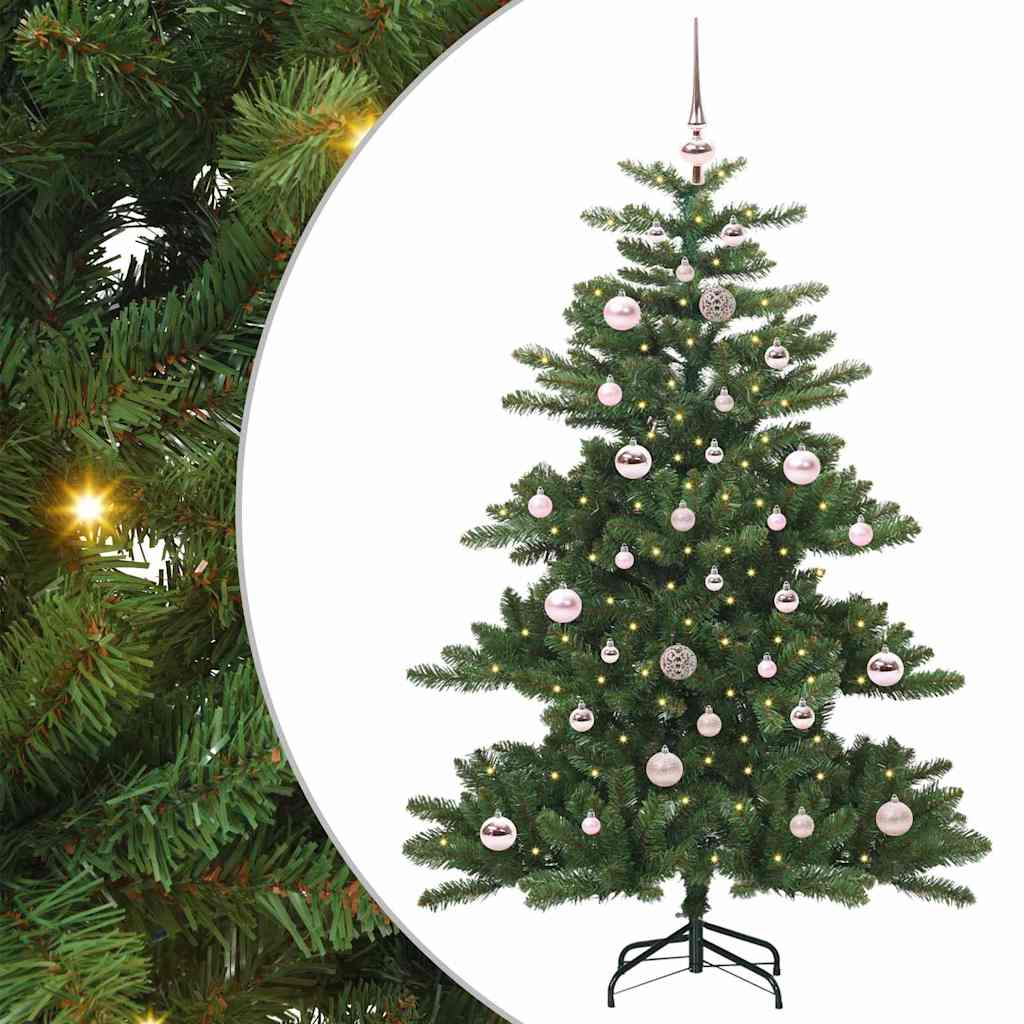 vidaXL Artificial Hinged Christmas Tree Green 150 cm PVC and Steel - 51791