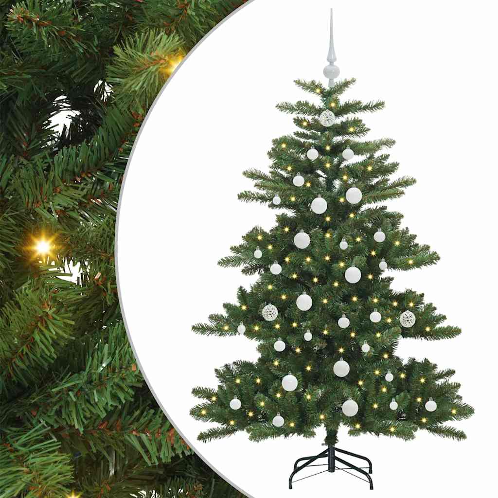 vidaXL Artificial Hinged Christmas Tree Green 150 cm PVC and Steel - 51795