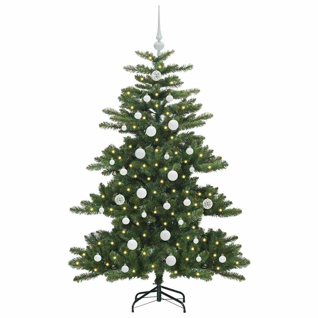 vidaXL Artificial Hinged Christmas Tree Green 150 cm PVC and Steel - 51795