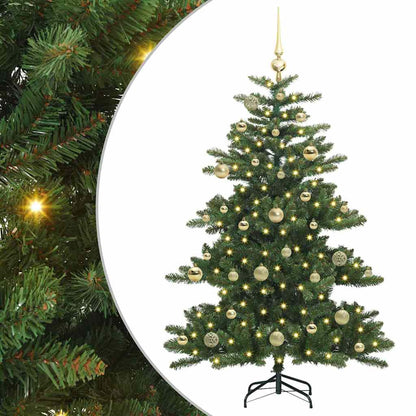 vidaXL Artificial Hinged Christmas Tree Green 150 cm PVC and Steel - 51799