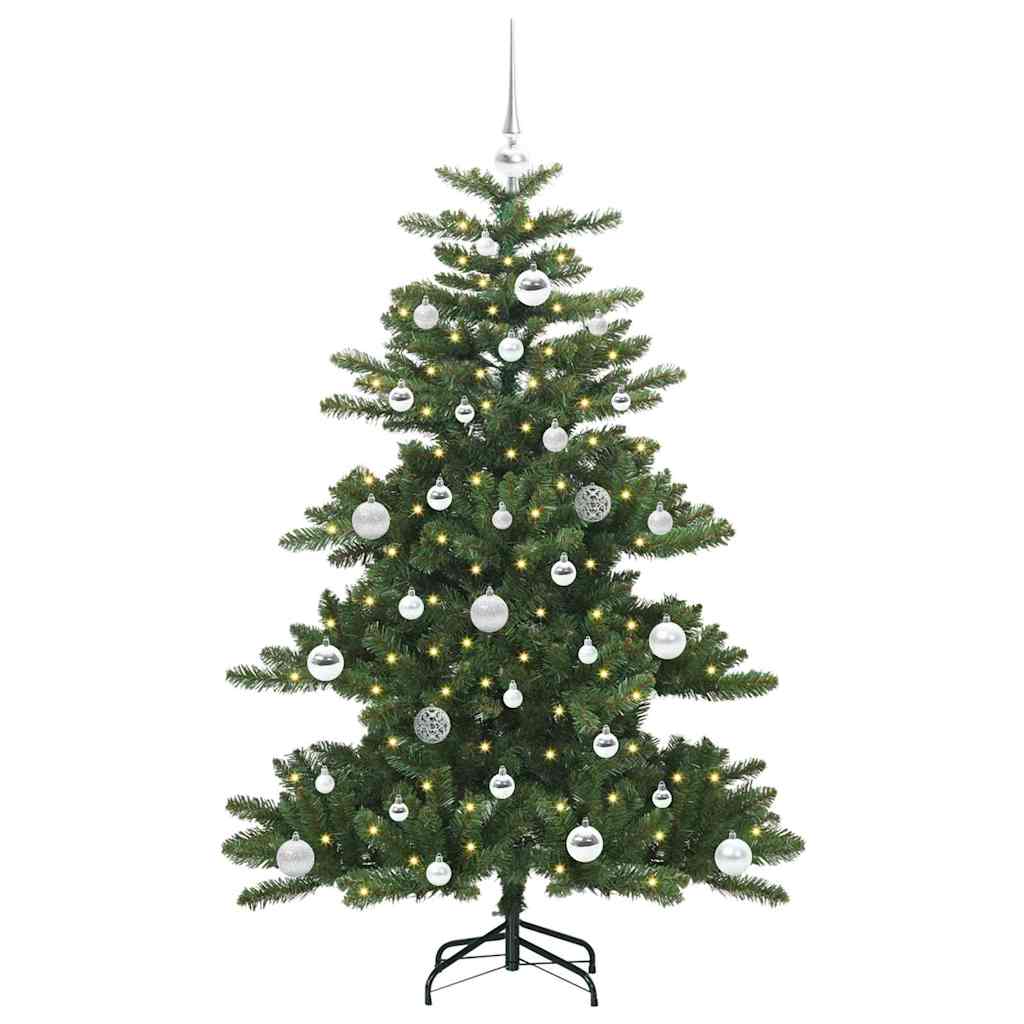 vidaXL Artificial Hinged Christmas Tree Green 150 cm PVC and Steel - 51806