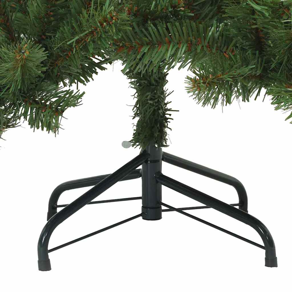 vidaXL Artificial Hinged Christmas Tree Green 150 cm PVC and Steel - 51808