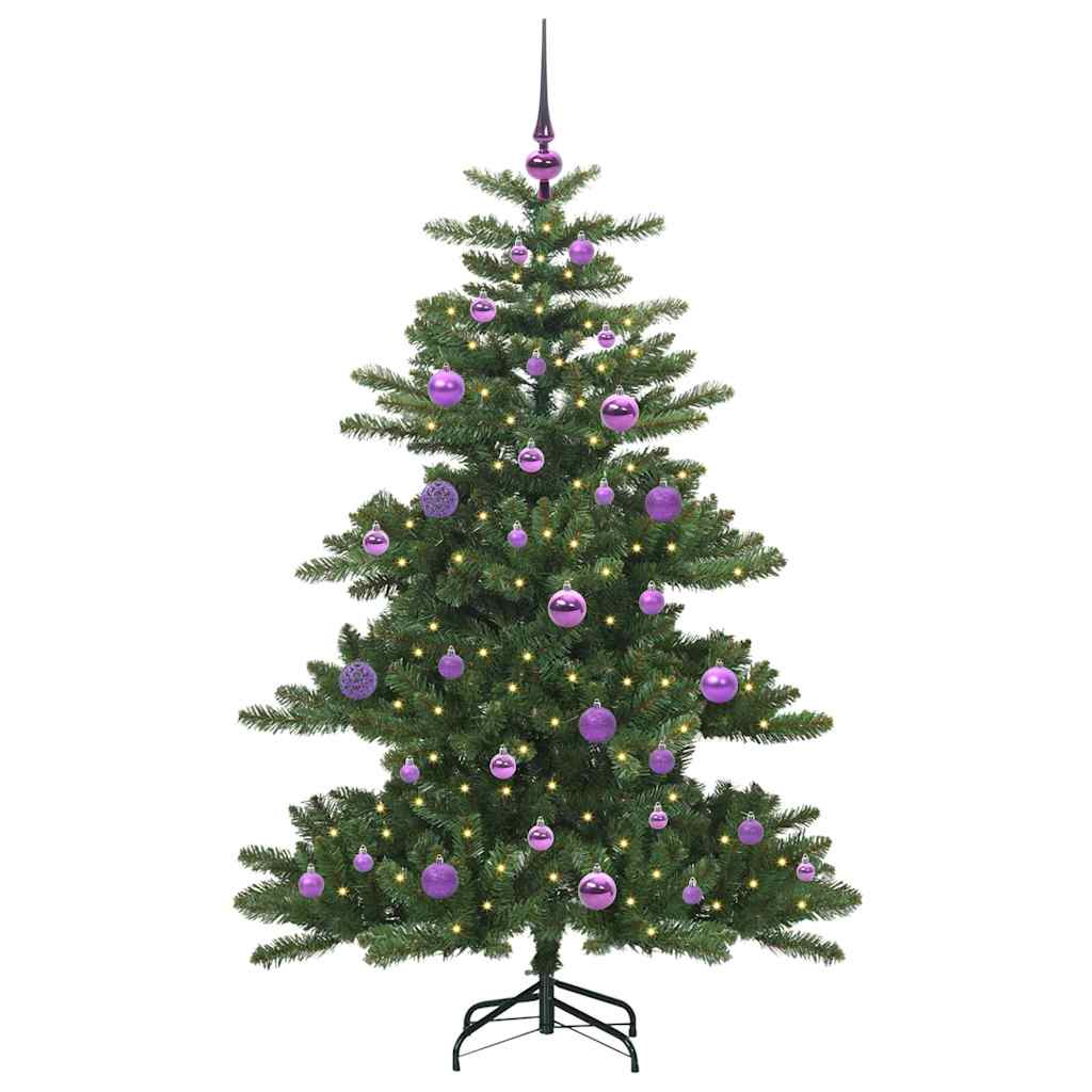 vidaXL Artificial Hinged Christmas Tree Green 150 cm PVC and Steel - 51808