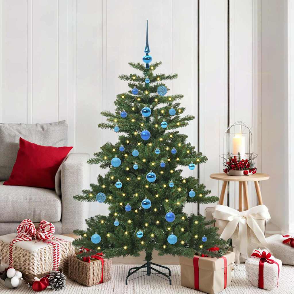 vidaXL Artificial Hinged Christmas Tree Green 150 cm PVC and Steel - 51819