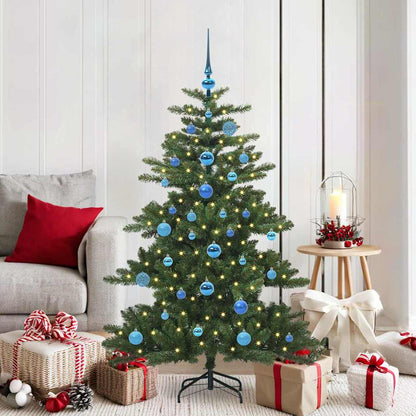vidaXL Artificial Hinged Christmas Tree Green 150 cm PVC and Steel - 51819