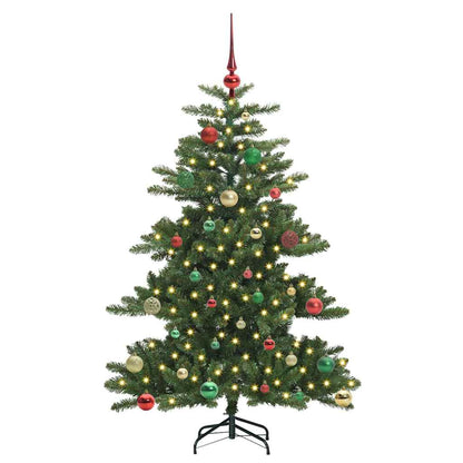vidaXL Artificial Hinged Christmas Tree Green 150 cm PVC and Steel - 51826