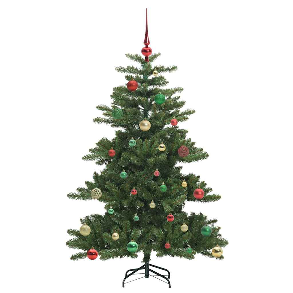 vidaXL Artificial Hinged Christmas Tree Green 150 cm PVC and Steel - 51826